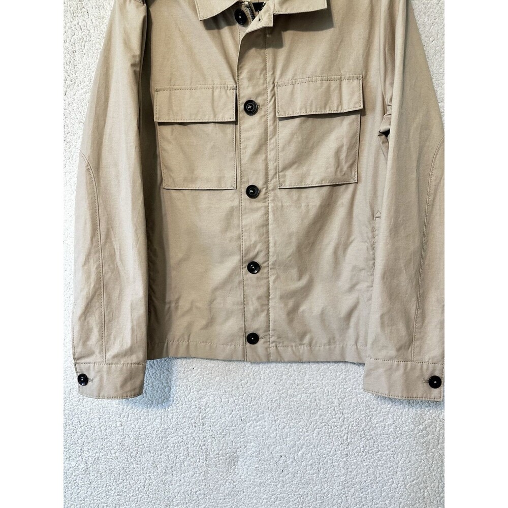Mango Size M MNG Rain Jacket‎ Parka Khaki Pockets - Picture 3 of 13